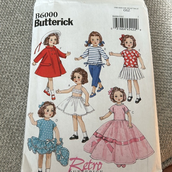 Butterick doll clothes patterns - Picture 8 of 8